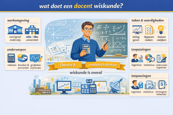 Alles over het beroep docent wiskunde Wat doet een docent wiskunde